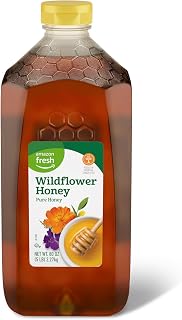 Amazon Fresh, Wildflower Honey, 80 Oz (Previously Happy Belly, Packaging May Vary)