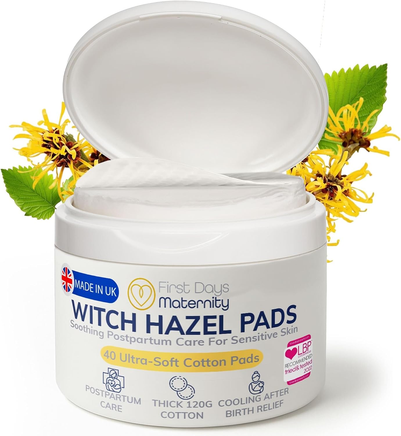 First Days Maternity - Witch Hazel Pads - Postpartum & Haemorrhoids Relief