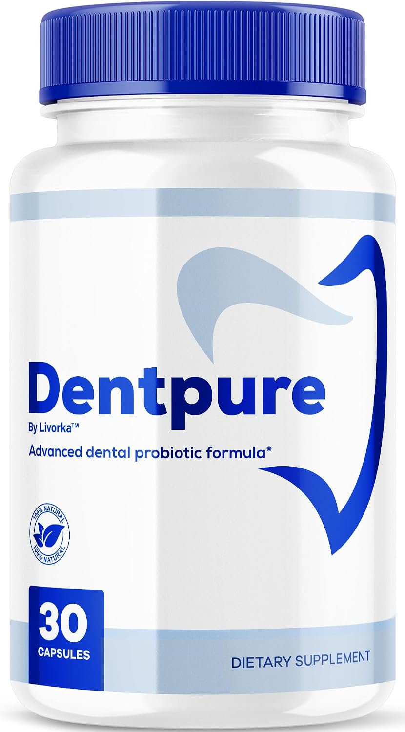 Dentpure Probiotics - Official Dentpure Capsules Advanced Natural Formula Probiotic for Healthy Teeth and Gums, Dent Pure All Natural Dental Supplement Oral Probiotics 30 Capsules for 1 Month