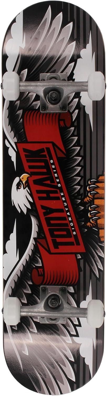 Tony Hawk SS 180 Complete Longboard, Adults Unisex, Black/Red (Multicoloured), One Size