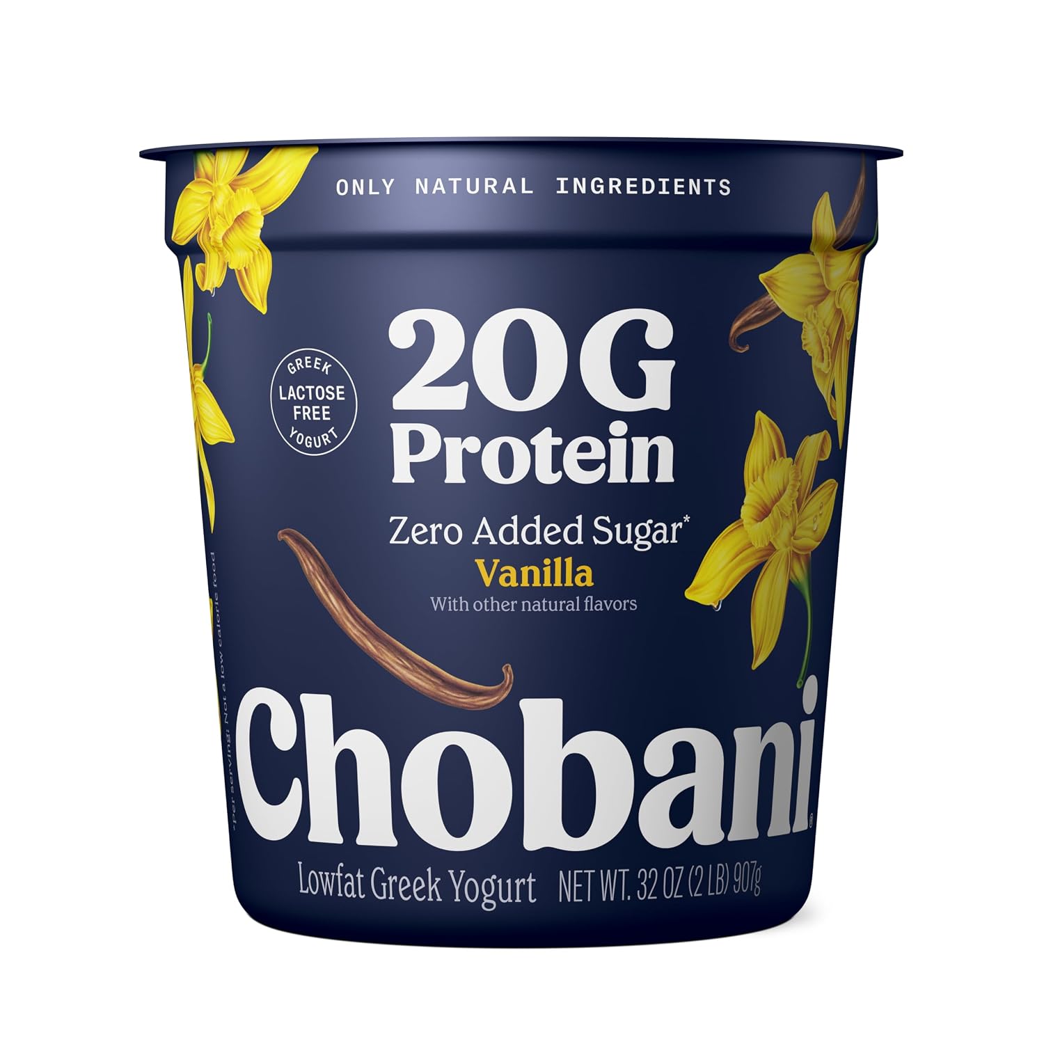 Chobani® 20g Protein Lowfat Greek Yogurt Vanilla 32oz