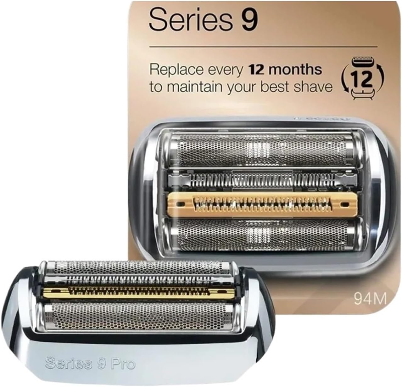 Replacement Accessories Electric Series 9 Pro 94M Head，Compatible For Braun，94M Razor 9030S 9040S 9050CC 9070CC 9040s 9080cc 9093s 9095cc(S9 Pro-94M-1PCS)