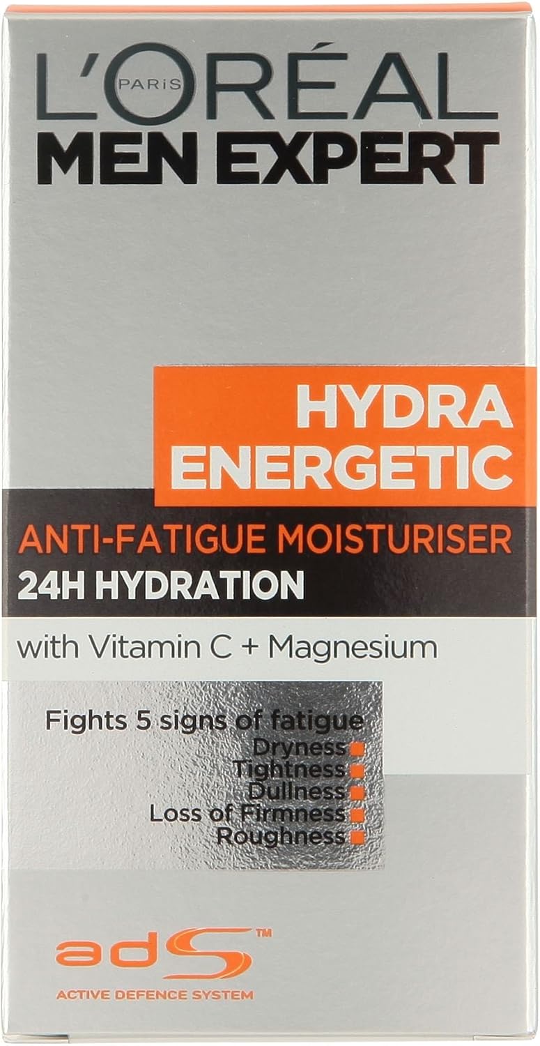 6 x L'Oreal Paris Men Expert Hydra Energetic Anti-Fatigue Moisturiser 50ml
