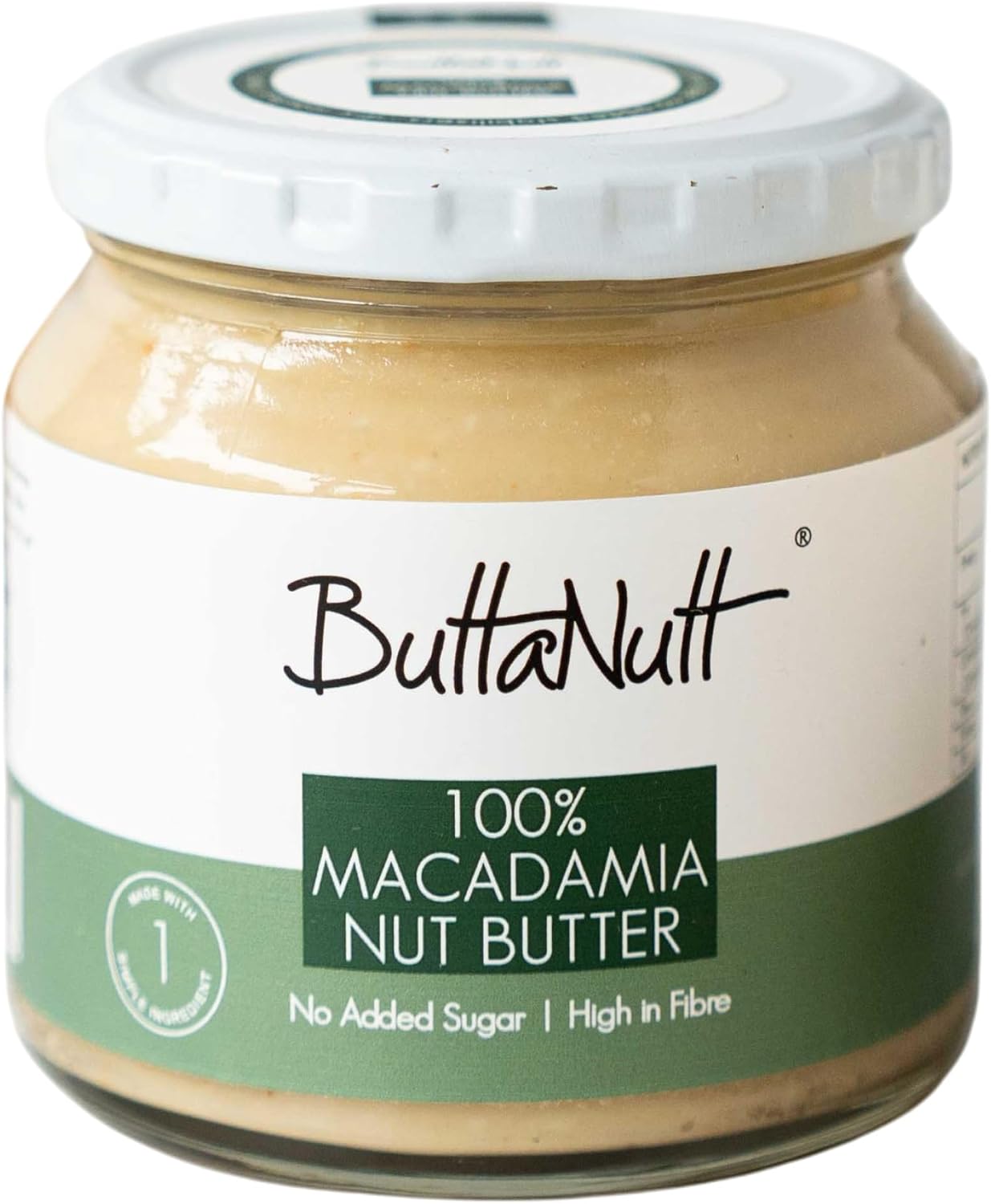 ButtaNutt 100% Macadamia Nut Butter - 250g | Rich & Buttery | Healthy Snack | No Palm Oil | No Added Sugars or Stabilisers | Vegan & Keto Friendly | Peanut Butter Alternative | Sustained Energy