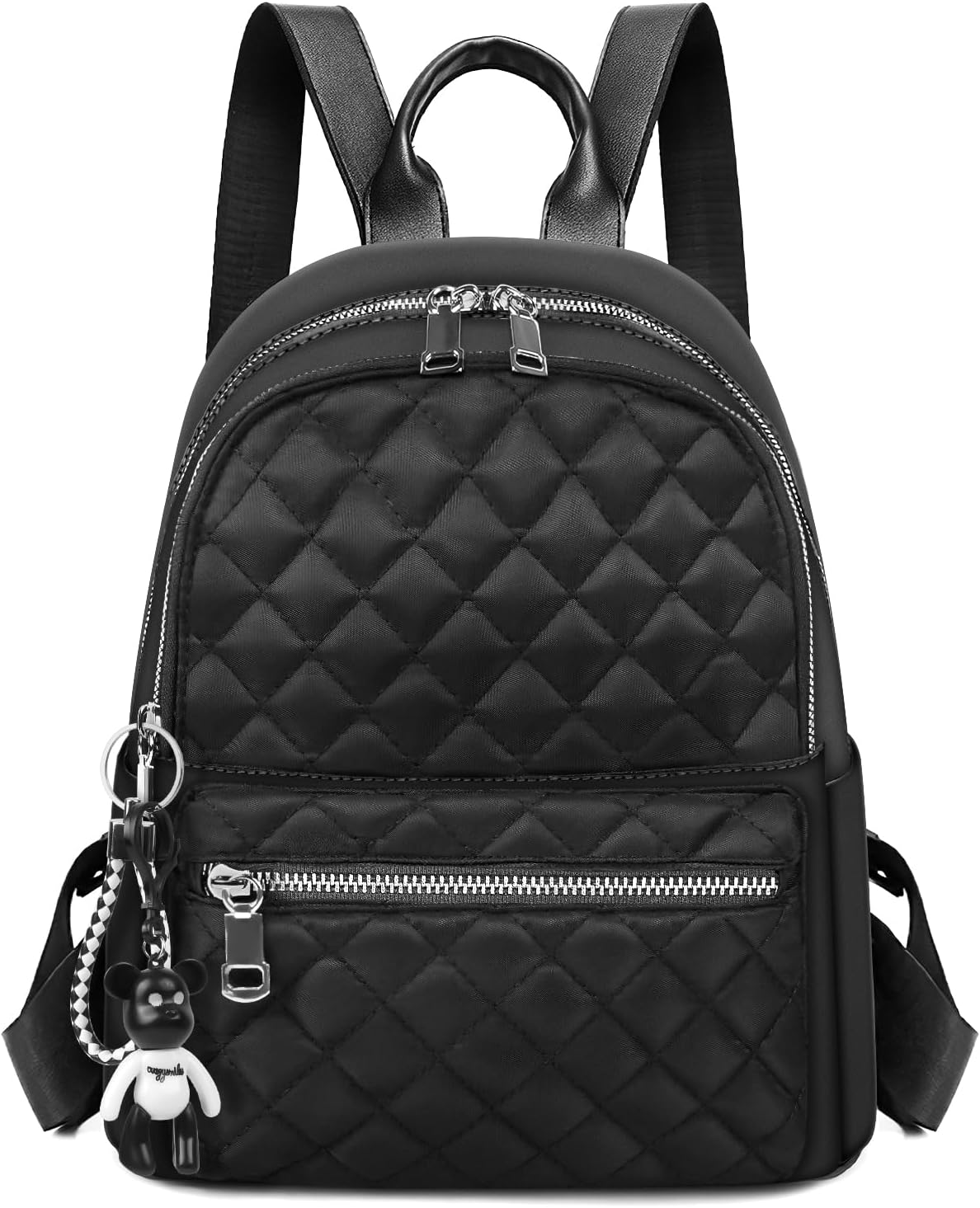 Aucuu Backpack Womens, Fashion Ladies Backpack, Lightweight Nylon Casual Rucksack, Small Daypack School Bag, Anti-Theft Travel Backpack for Women & Girls