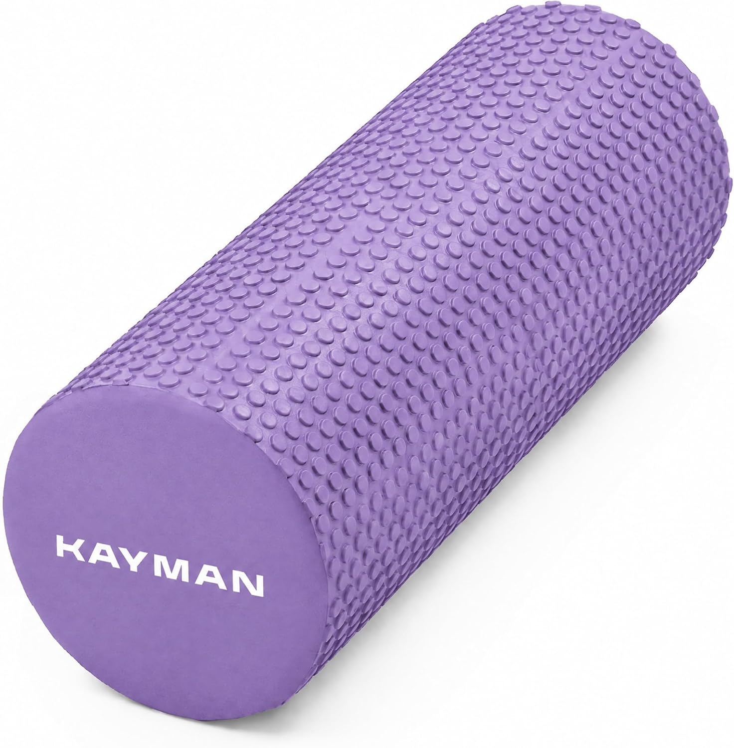 KAYMAN Sports Foam Roller, Deep Tissue Muscle Recovery, 44.5 x 15cm, Purple