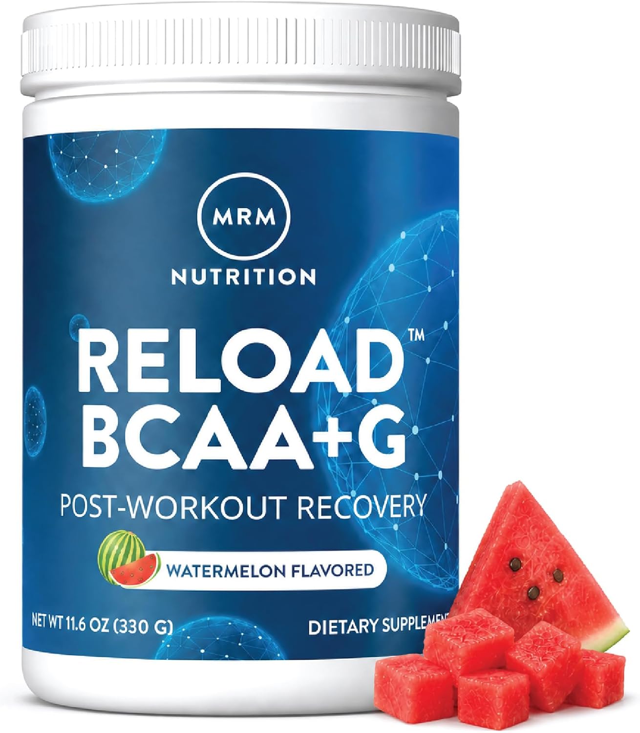 MRM BCAA+G Reload Post-Workout Powder - Keto - 26 Servings, Watermelon