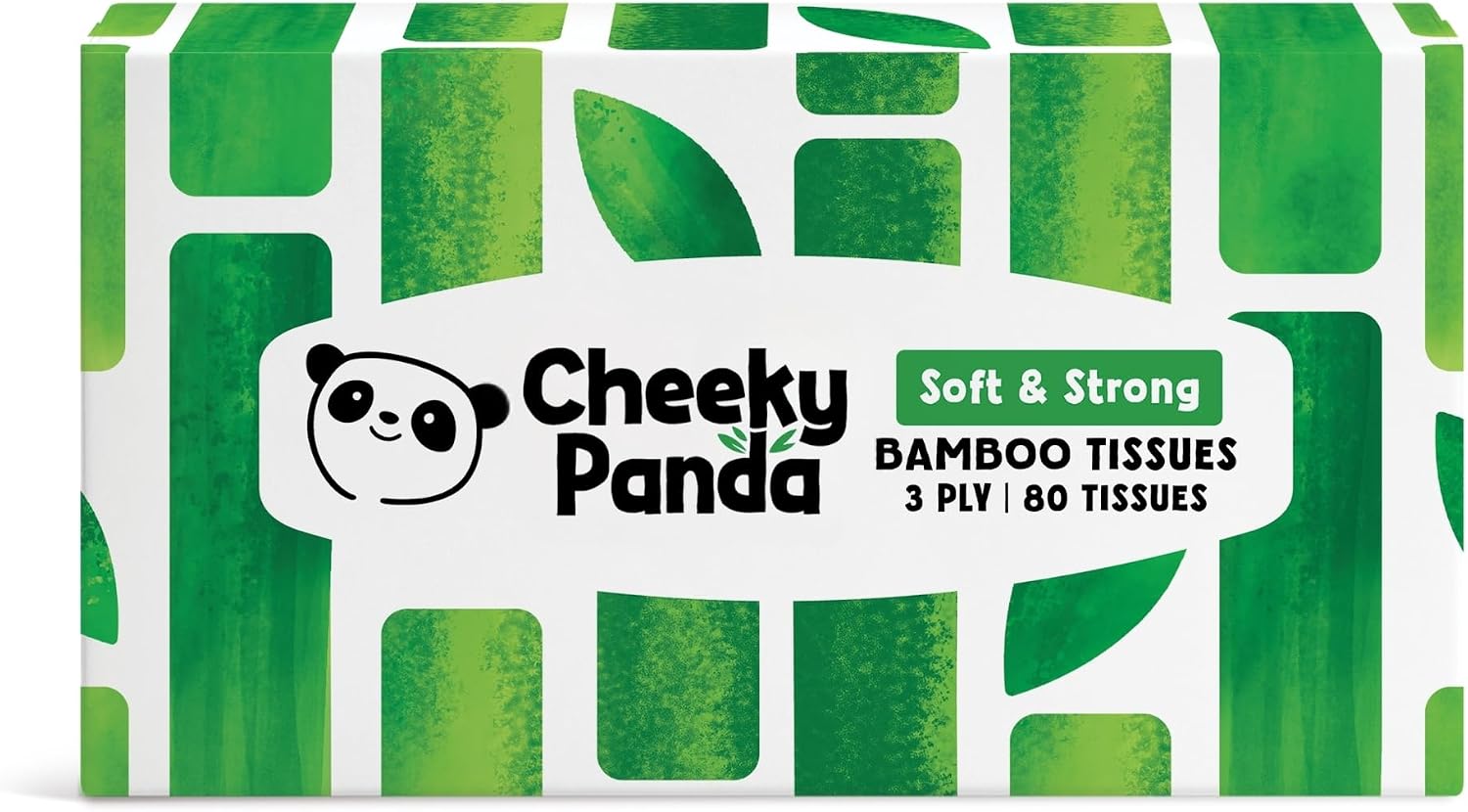 The Cheeky Panda Bamboo Facial Tissues | Sustainable and Silky Soft | Plastic Free