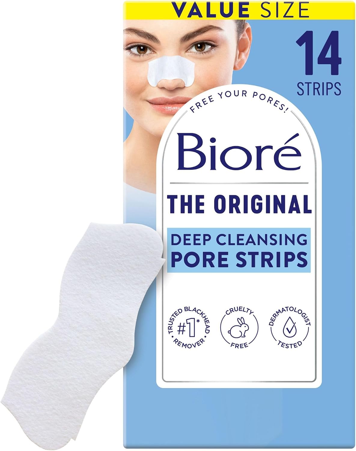 Biore Deep Cleansing Pore Strips For Nose - 14 Ea