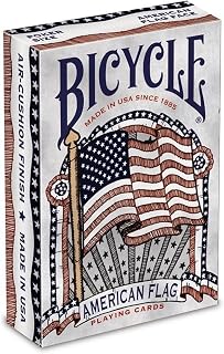 Bicycle American Flag Poker Size Standard Index Playing Cards - 1036202,10 years old and up