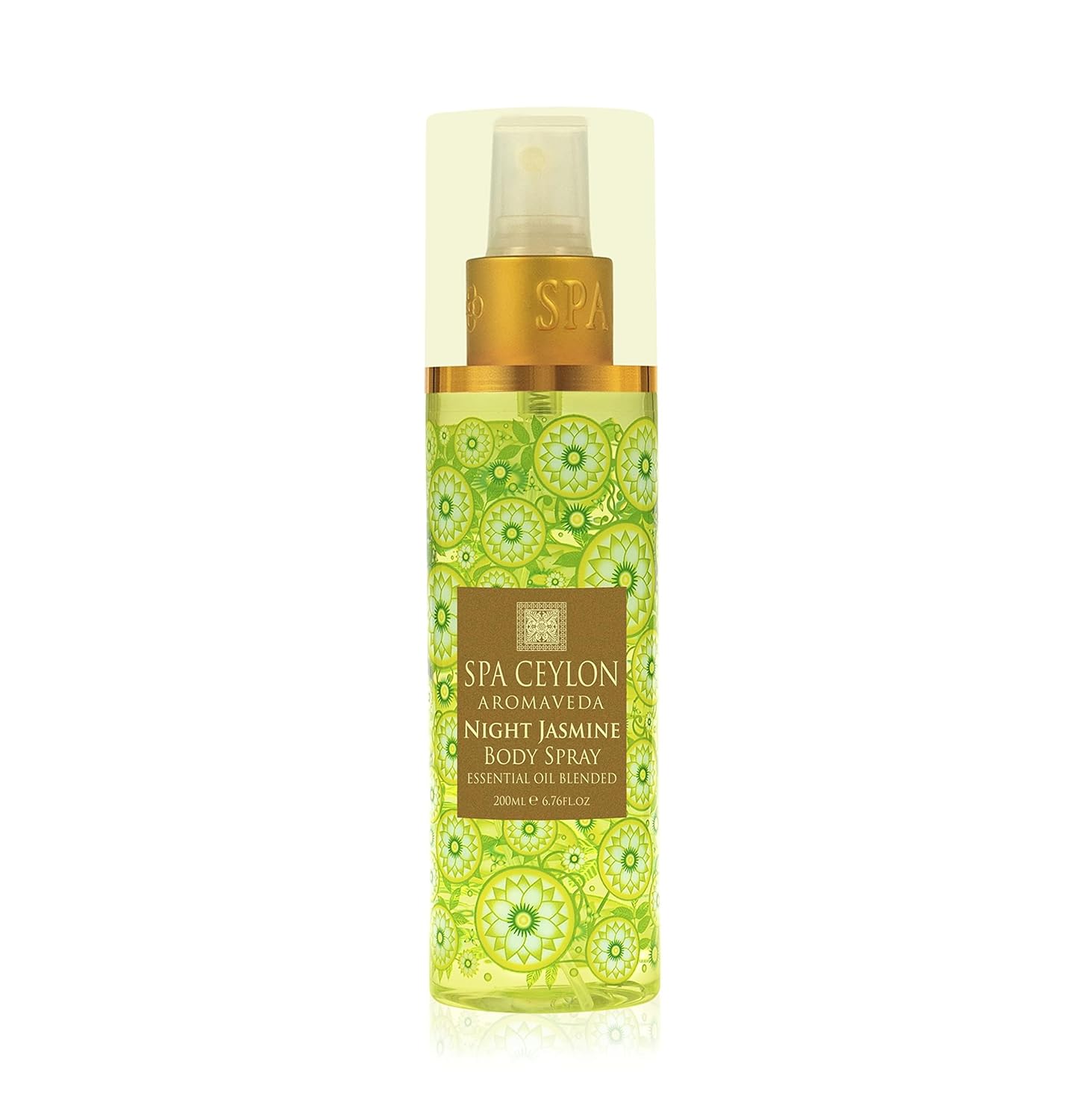 SPA CEYLON Night Jasmine Body Spray, Enchanting Women's Fragrance Mist with Essential Oil, Romantic All-Day Scent, 200 ml