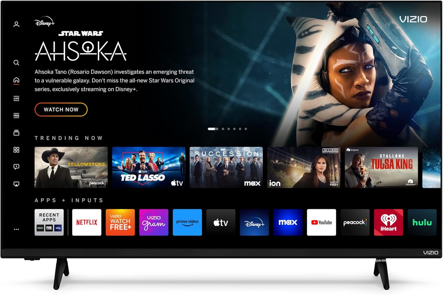 VIZIO 43-inch 4K UHD LED Smart TV w/Dolby Vision HDR, WiFi 6, Bluetooth Headphone Capable, Apple AirPlay, Google Cast Built-in (V4K43M-08, New)