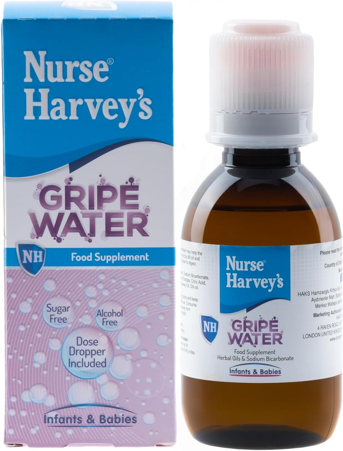 Nurse Harvey's Gripe Water (Naturel Colic, Gas, Wind Relief) 4.9Fl Oz