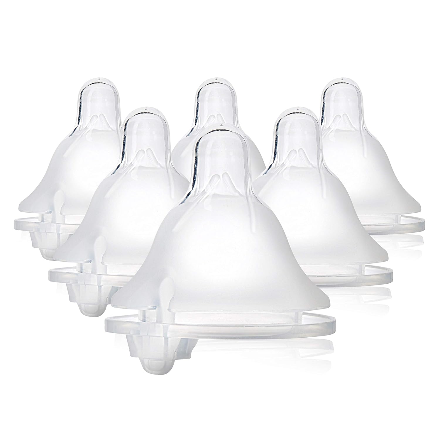 Evenflo Feeding Piece of 6 Balance Plus Wide Neck Nipples for The Balance Plus Wide Neck Baby Bottles, 0 Months and Up