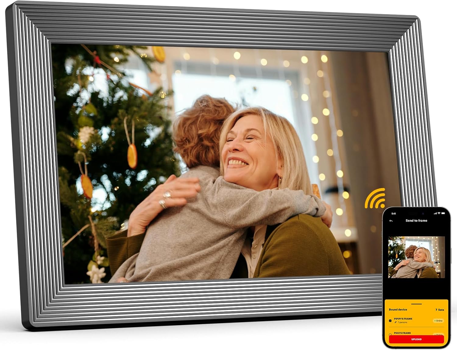 KODAK 10-Inch Digital Picture Frame/WIFI Enabled，Digital Photo Framewith Skylight Calendar, Touch Screen, 32GB Memory, 800x1280 Resolution, Music & Video Playback