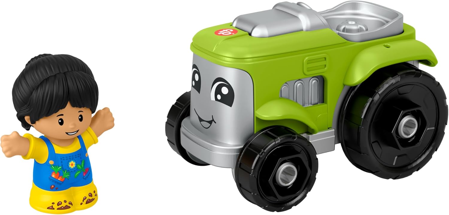 Fisher-Price Little People Toddler Toy Tractor and Farmer Character Figure for Preschool Pretend Play Kids Ages 1+ Years