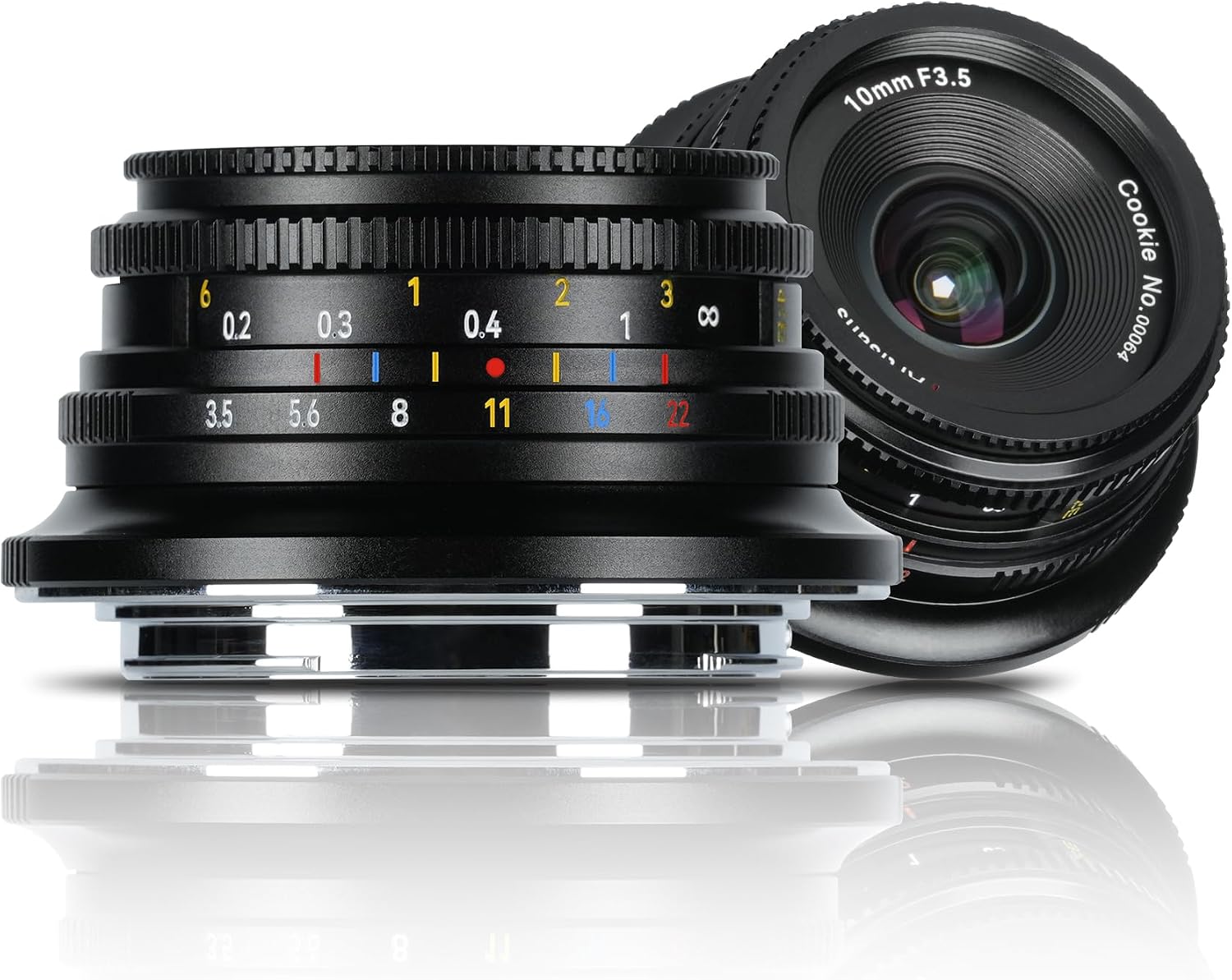 7artisans 10mm F3.5 Wide-Angle Fixed Focus Pancake Lens APS-C Lens Mirrorless Cameras, Compatible for Olympus and Panasonic MFT M4/3 Mount,GH/G9/GX/GF/BGH Series