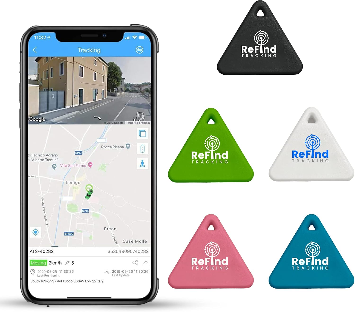 ReFind R3 Smart Tracker for Android and iPhone. Mini GPS Tag Bluetooth 5.0 Key Finder. Samsung AirTag Alternative for Keys, Pets, Wallets and Luggage (Blue)