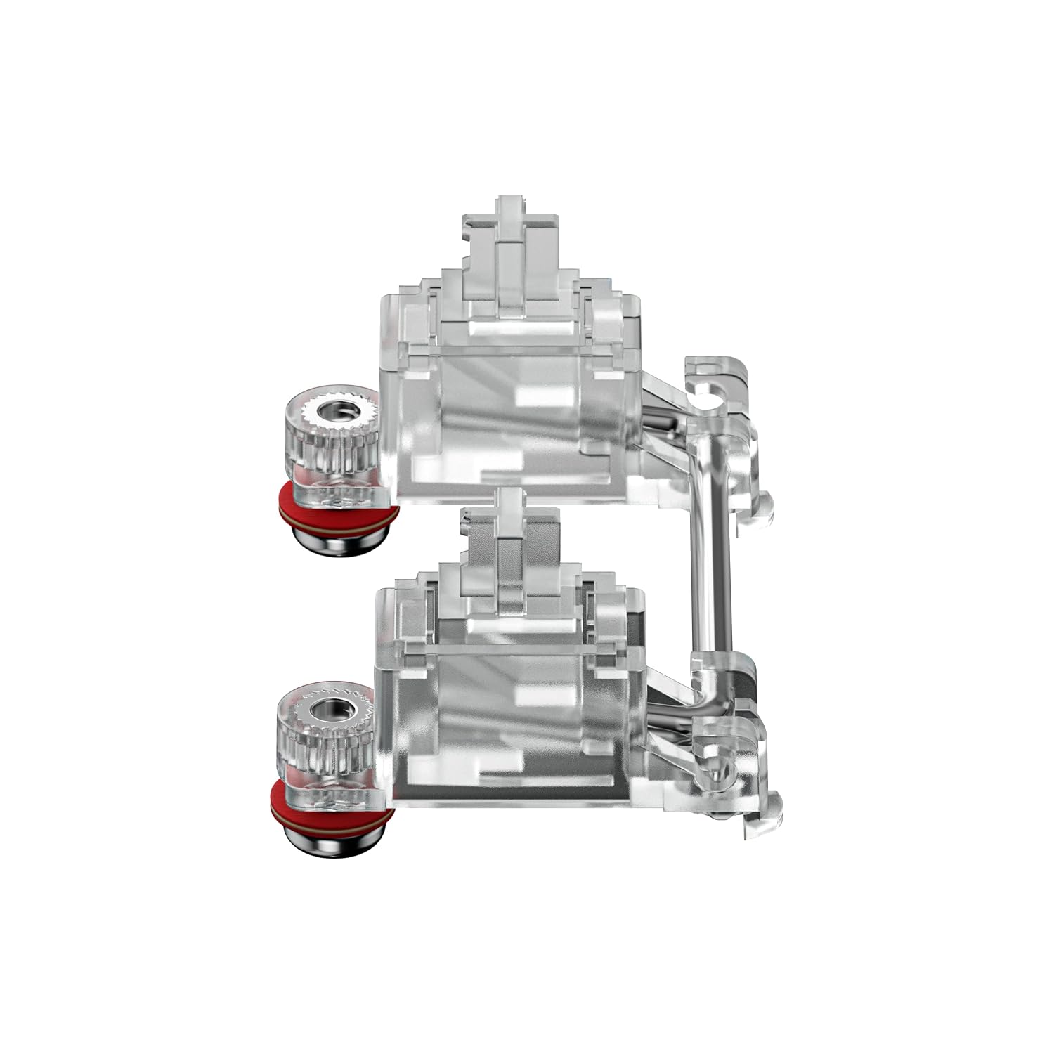 GATERON PC Screw in Crystal Stabilizer RGB Set 7U 6.25U 2U for 60% MX Mechanical Keyboard