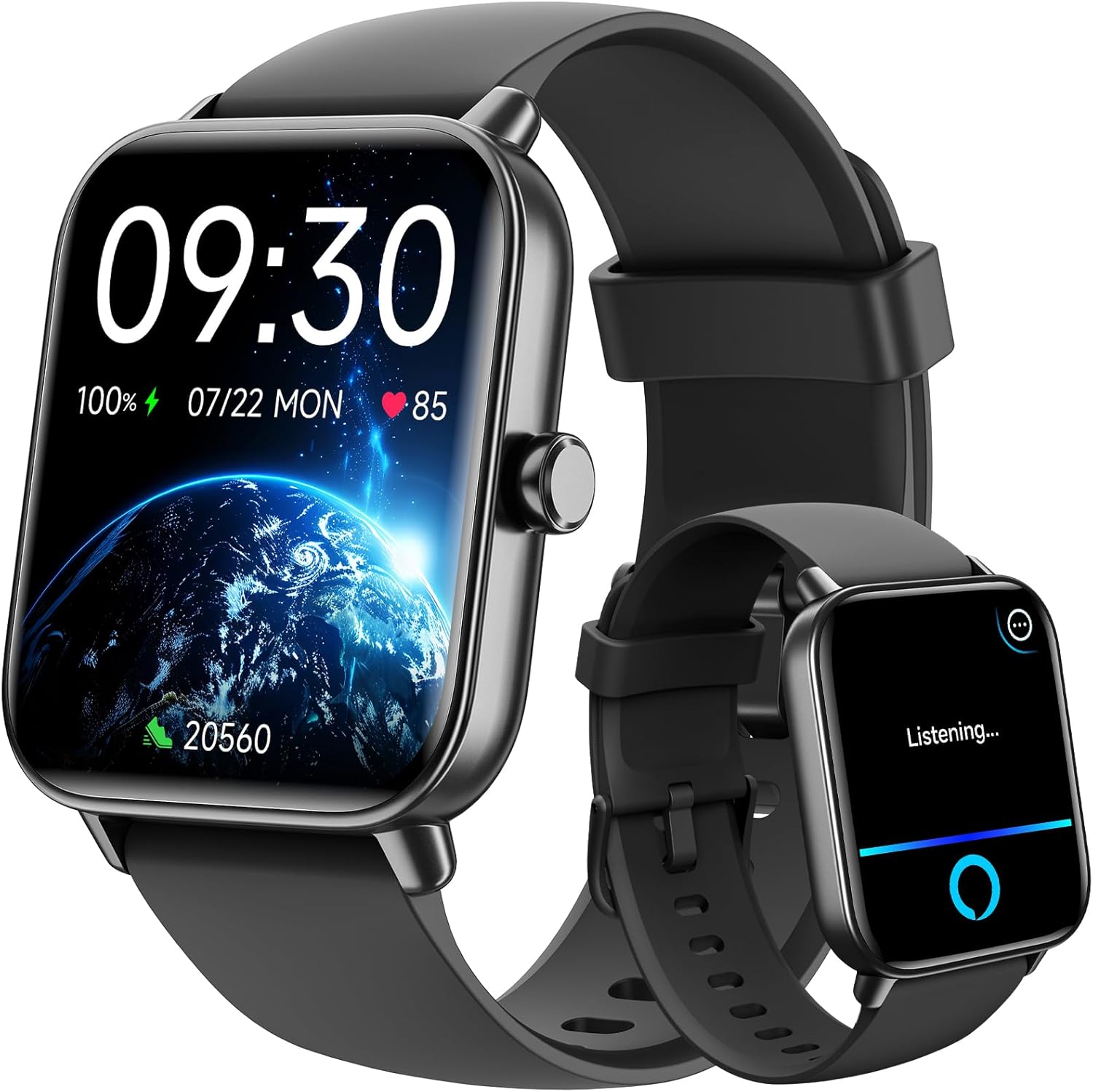Gydom Smart Watch for Men Women Answer/Make Calls, Alexa Built-in, 1.8" HD Mens Smart Watch with Heart Rate/SpO2/Sleep Monitor, IP68 Waterproof, Fitness Watch for iPhone/Samsung/Android, 100+ Sports