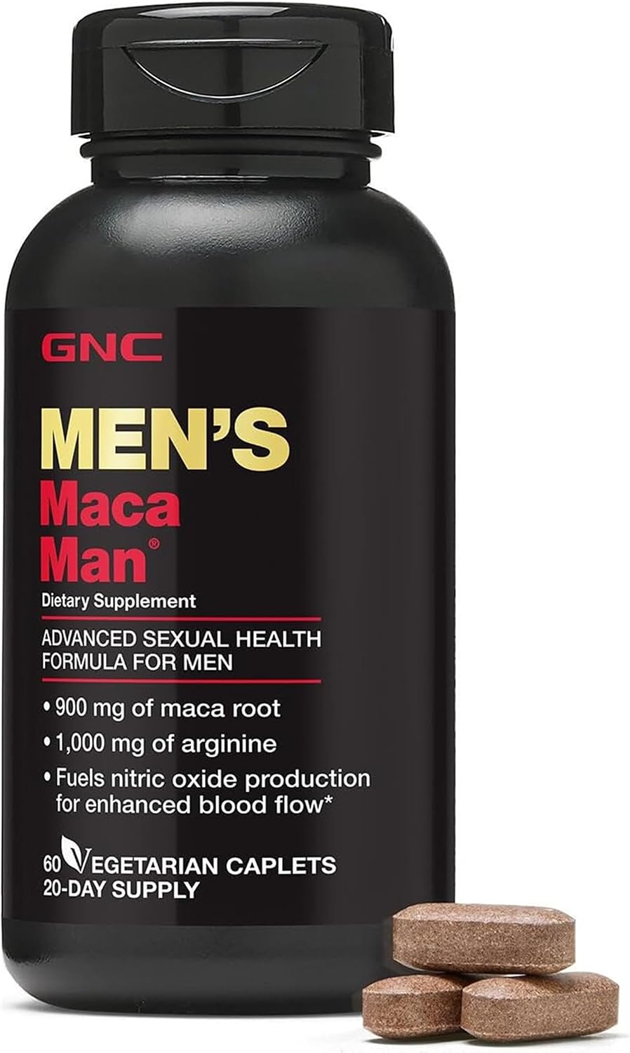 GNC Maca Man, Maca Root Arginine, 60 Vegetarian Capsules