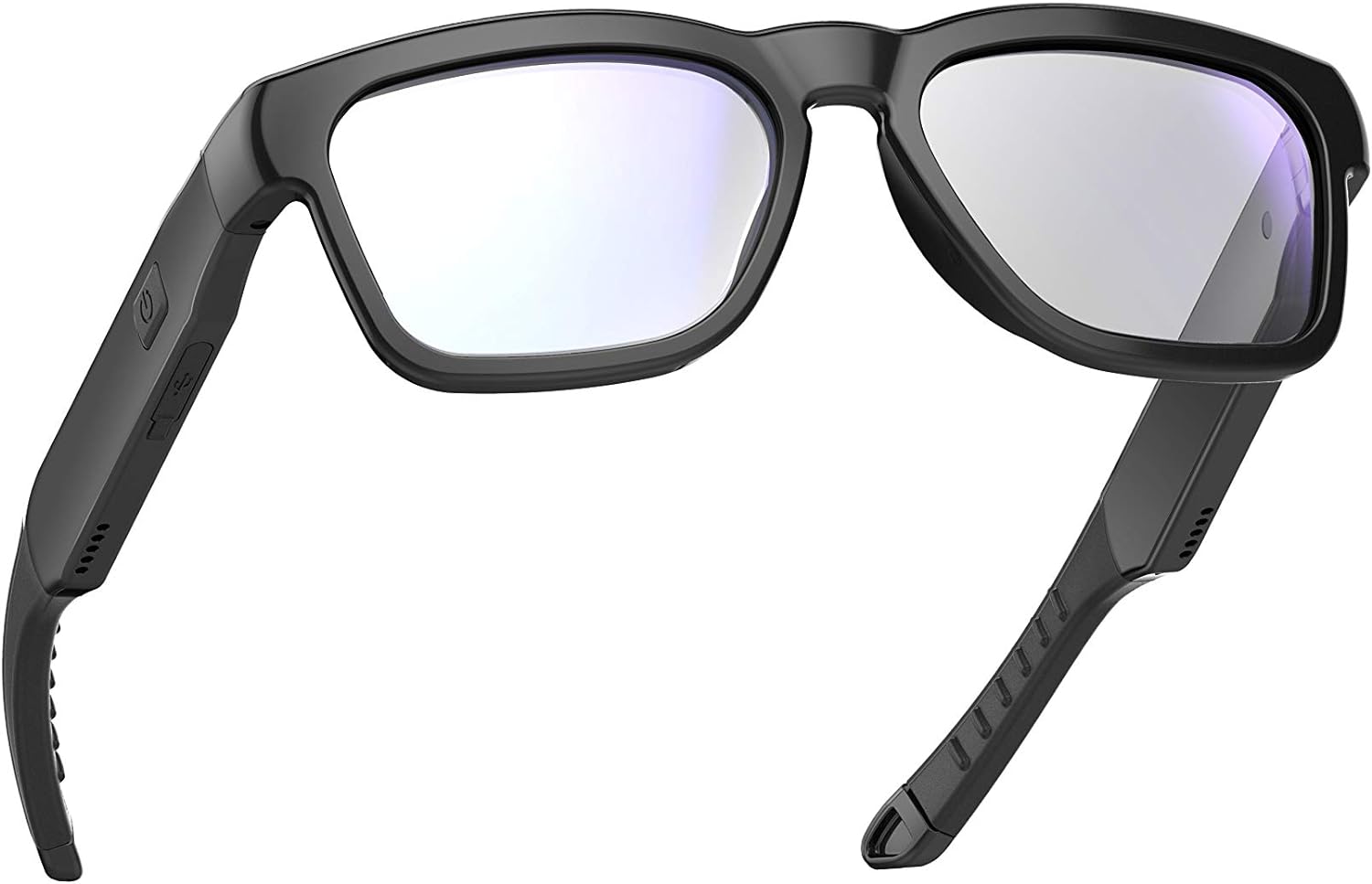 OhO Smart Glasses,Safety Glasses with Bluetooth Speaker,Indoor/Outdoor UV Protection and Voice Control,Unisex(Blue Light Lens)