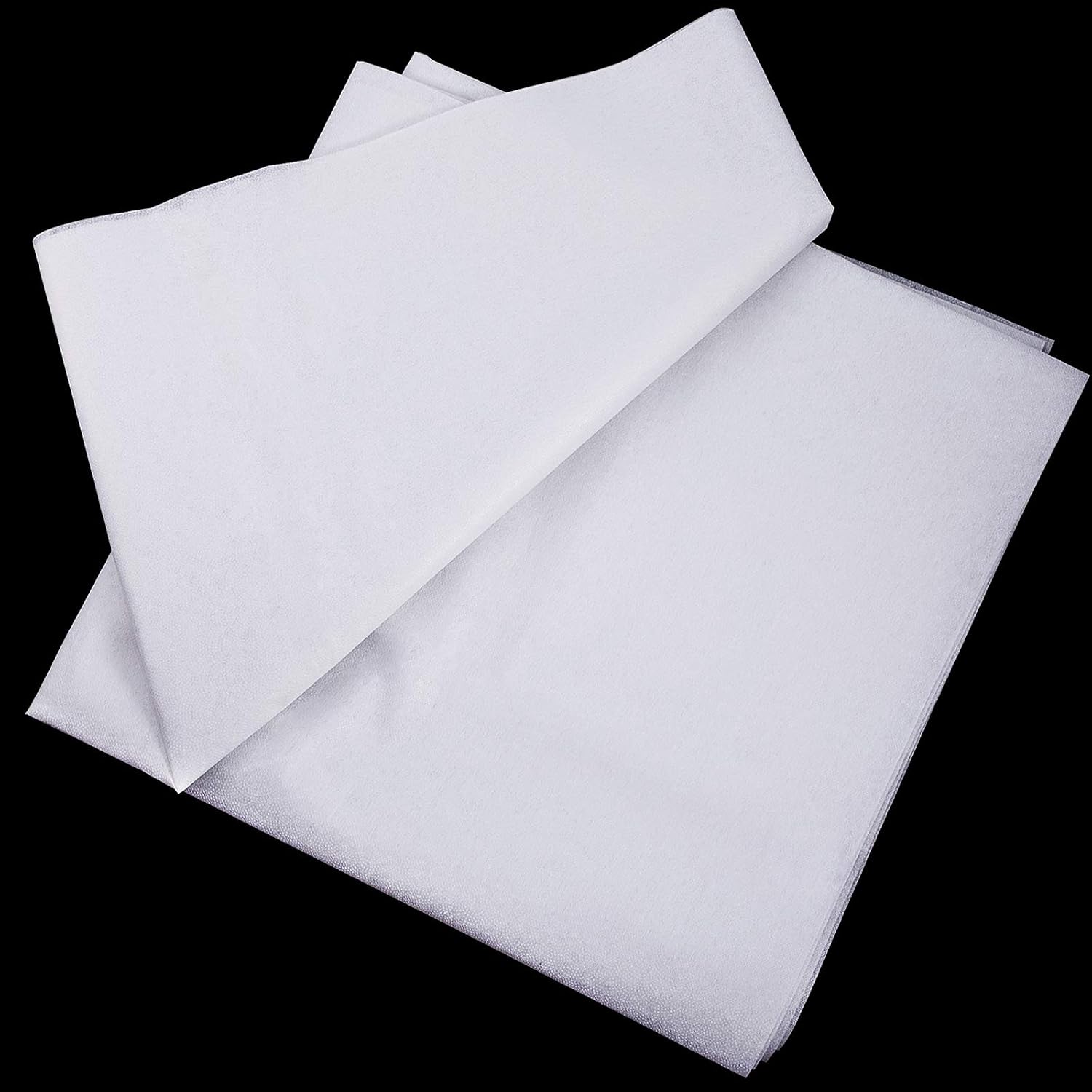 Tatuo 90 cm Wide 5 Meters Fusible Interfacing for Sewing White Iron on Interfacing Non-woven Lightweight Fusible Iron on Interfacings for Sewing Crafts Dress Making