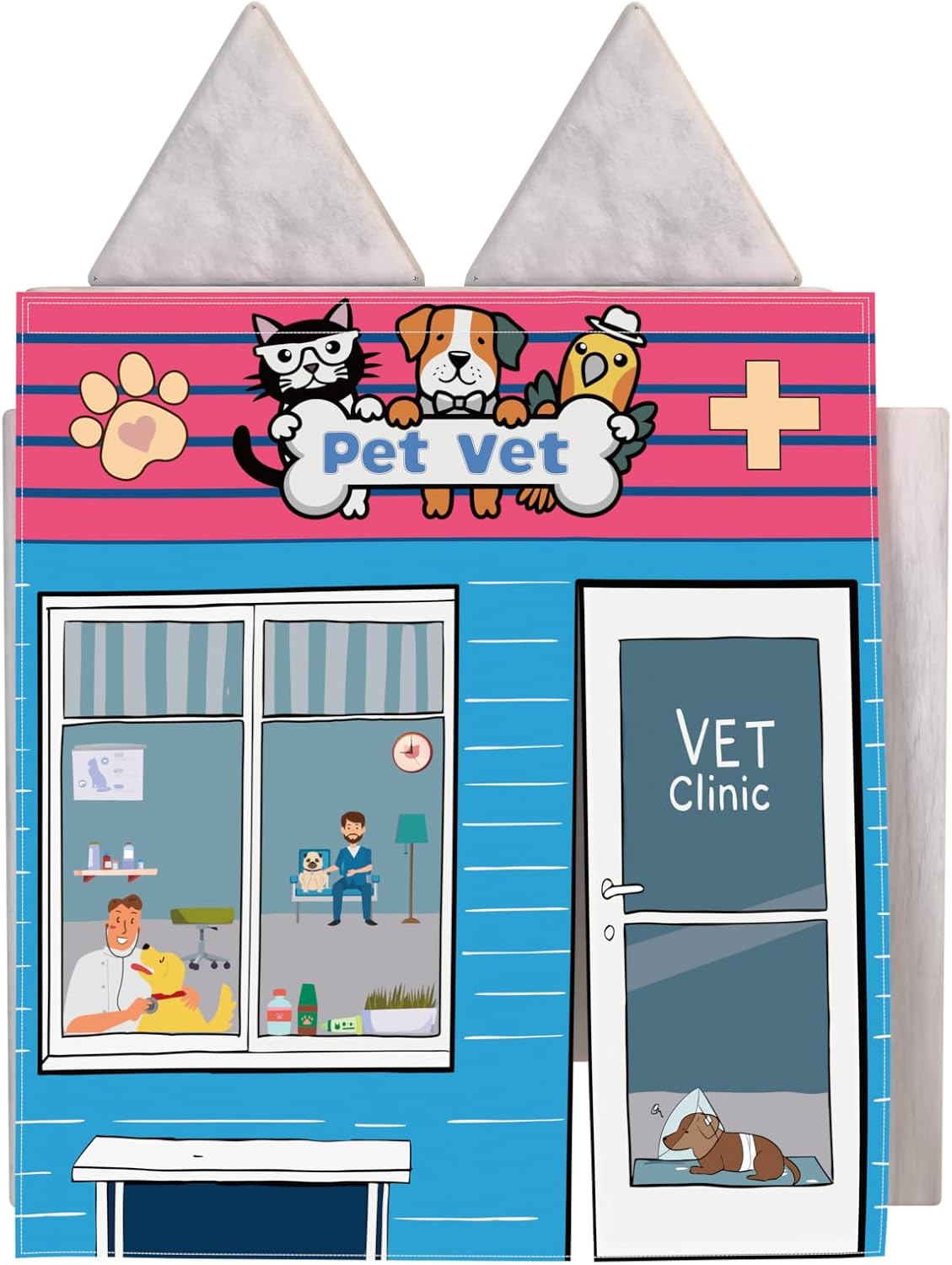 Play Panel for Kids Play Couch Foam Sofa Childrens Home Play Modular Couch (Sofa not Included) - Vet Clinic