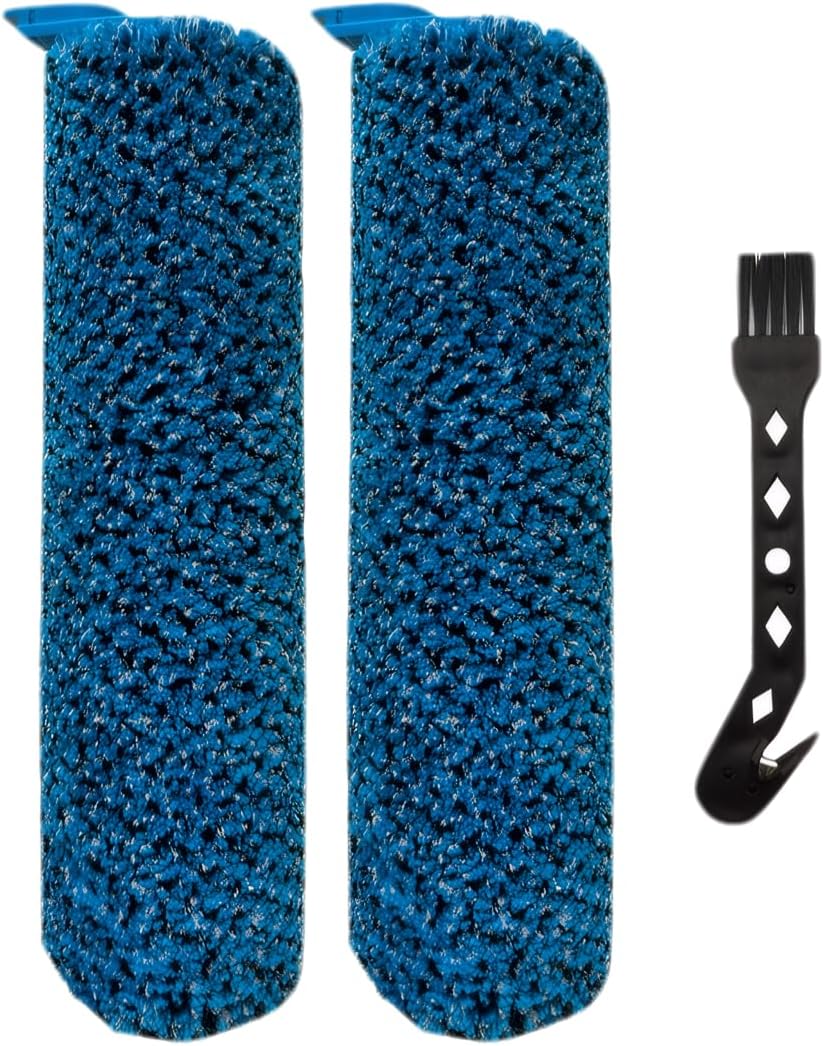 Aimery Hydroduo Brushroll/Vacuum Roller Brush Replacement Parts for Shark Hydroduo Cordless Wet Dry Hard Floor Cleaner Vacuum WW201/WW200/WW201q-2 Brush Roll+1 Cleaning Brush(Original Blue)