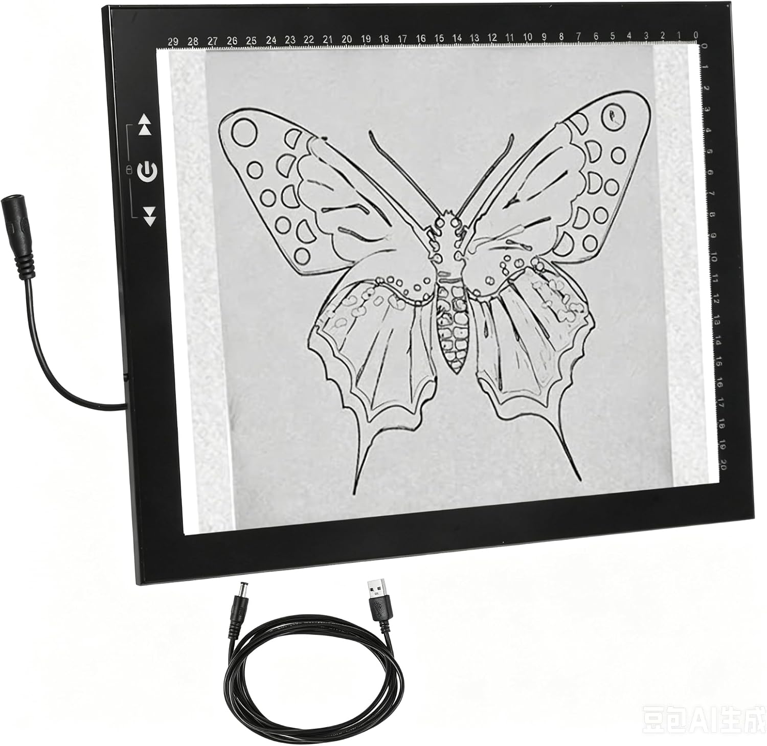 HSK 9”x13”LED Artist tracing Light Box Copy Table, Adjustable High Brightness Light Pad for Tatto Drawing, Sketching, Animation, Diamond Painting Accessories
