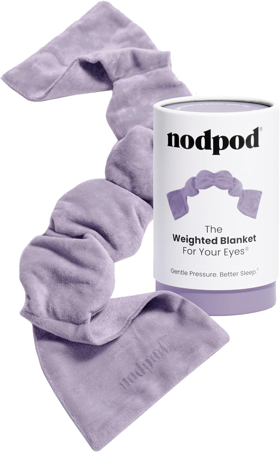 Nodpod Gentle Pressure Sleep Mask Patented Light Blocking Design for Sleeping, Traveling & Relaxation - Wisteria