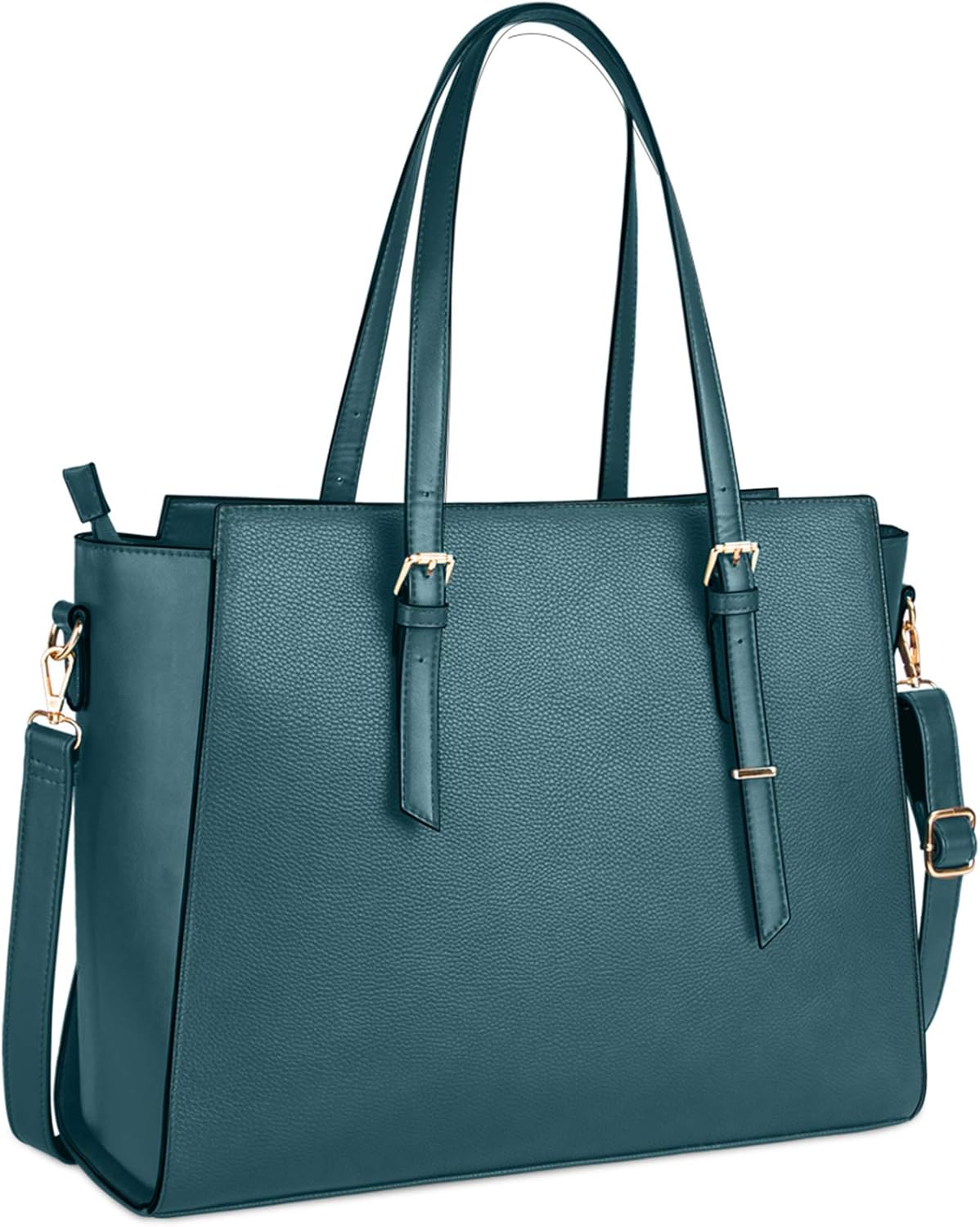 NEWHEY Laptop Bags for women Large Leather Handbags Ladies Laptop Tote Bag Business Work Shoulder Bag Lightweight 15.6 Inch
