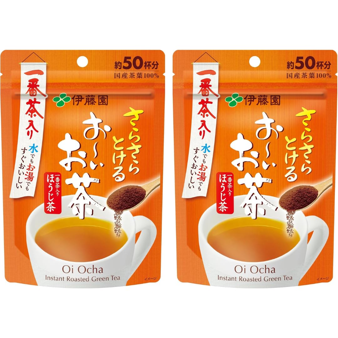 Ito-en Green Tea Instant Roasted Green Tea Houji Tea 1.41oz(40g) Set Of 2