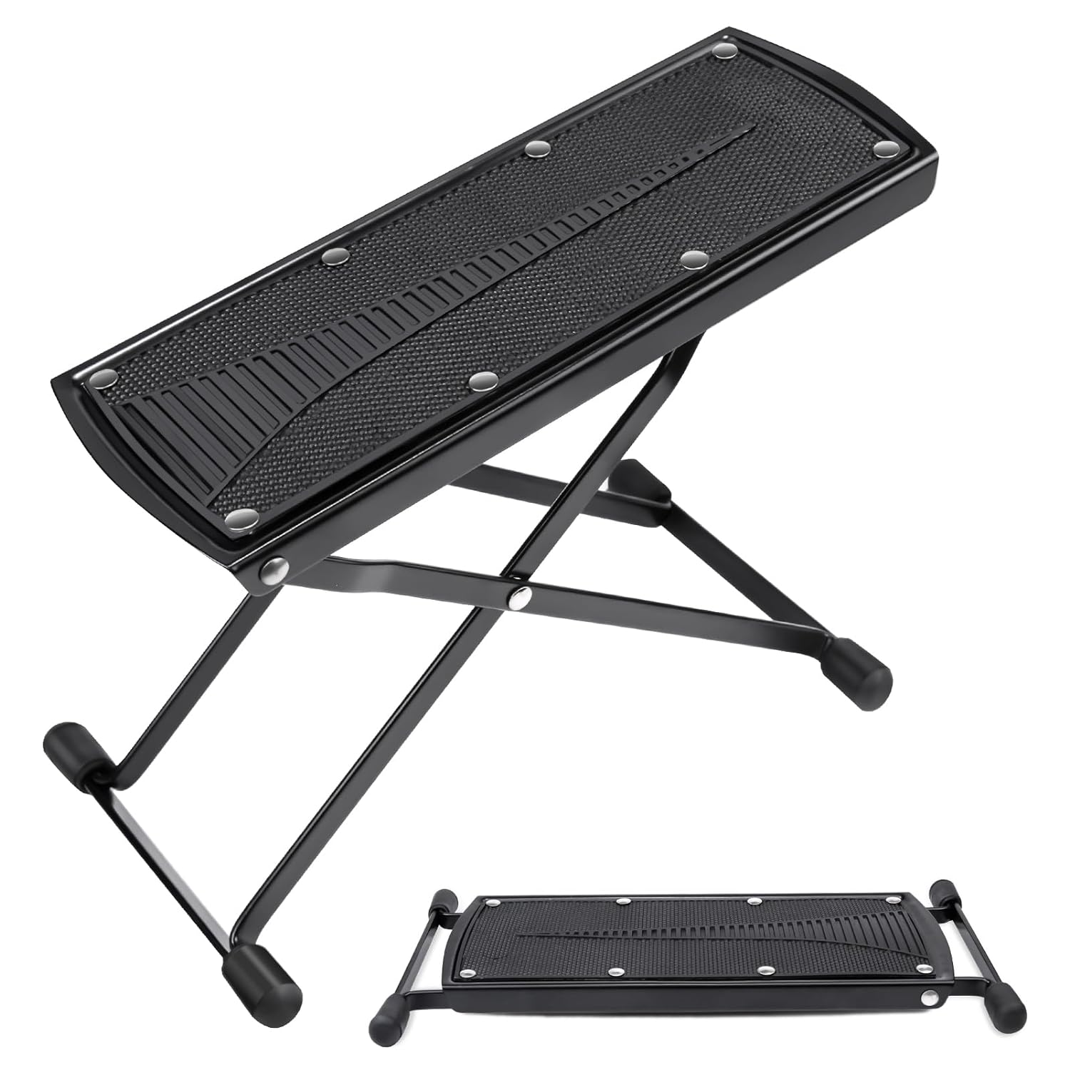 Subay Pedicure Foot Rest, 6 Heights Adjustable Foot Stand for Pedicure, Foldable Non-Slip Pedicure Stand for Easy At Home Pedicures, No More Bending or Stretching Pedicure Stool Tool for Home Foot Spa