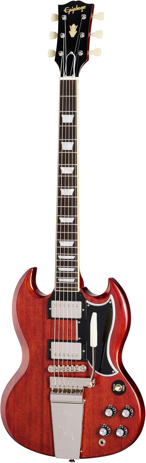 Epiphone 1964 SG Standard with Maestro Vibrola Cherry Red - Double Cut Models