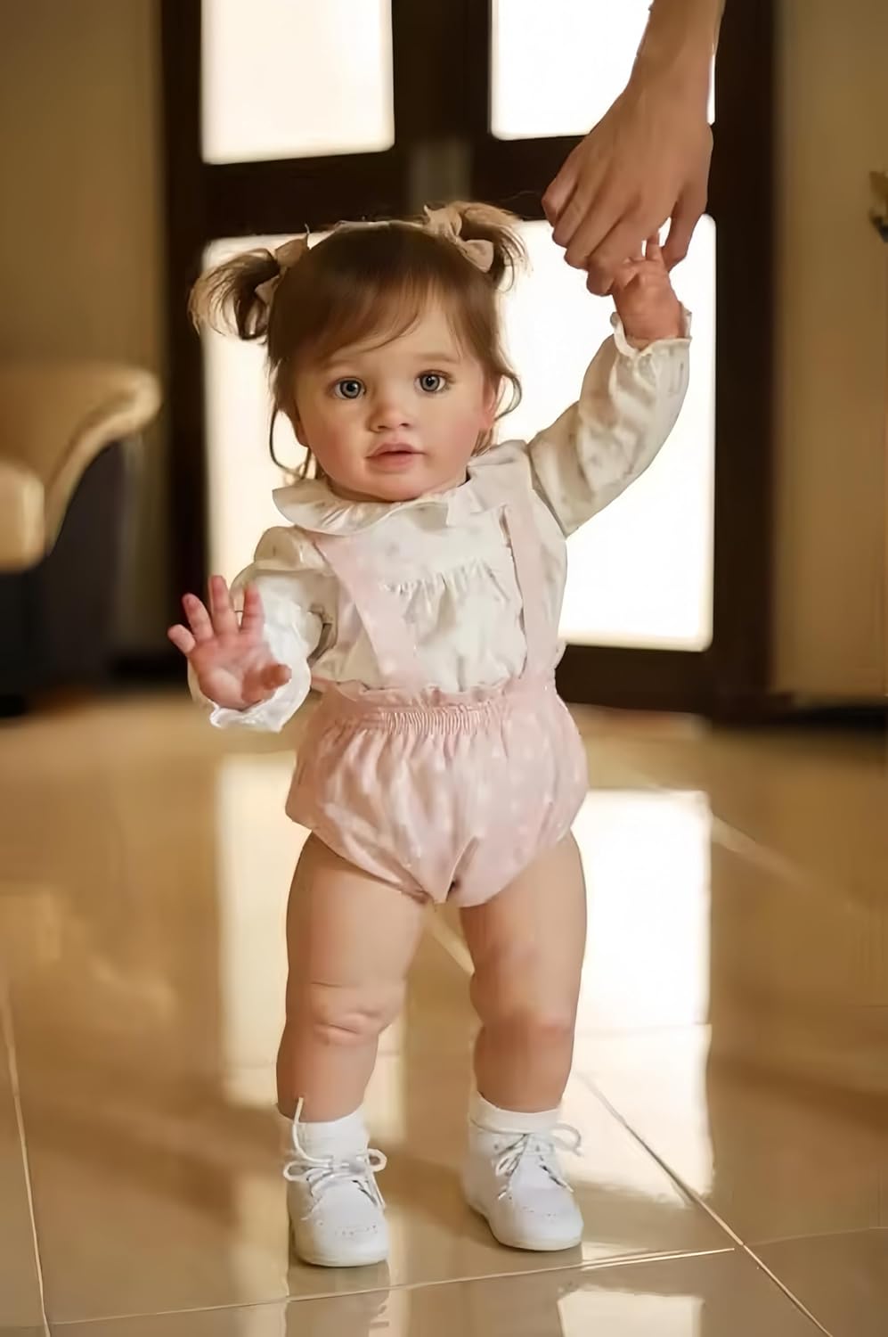 KAWAYII 26 Inch Reborn Toddler Baby Doll Princess Girl Realistic Newborn Doll Silicone Soft Vinyl Real Looking Reborn Baby Doll Toy Lifelike Set for Kids Age 3+…