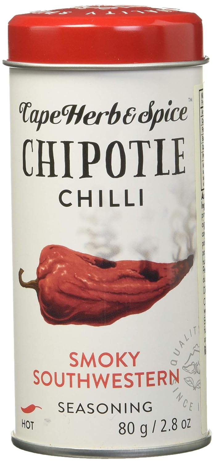 Cape Herb & Spice Chipotle Chilli Smoky Southwestern Seasoning, 2.8oz (80g), Product of South Africa