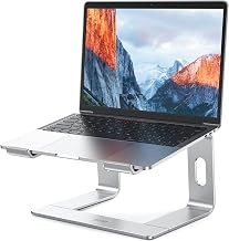 BESIGN LS03 Aluminum Laptop Stand, Ergonomic Detachable Computer Stand, Riser Holder Notebook Stand Compatible with Air, Pro, Dell, HP, Lenovo More 10-15.6" Laptops, Silver