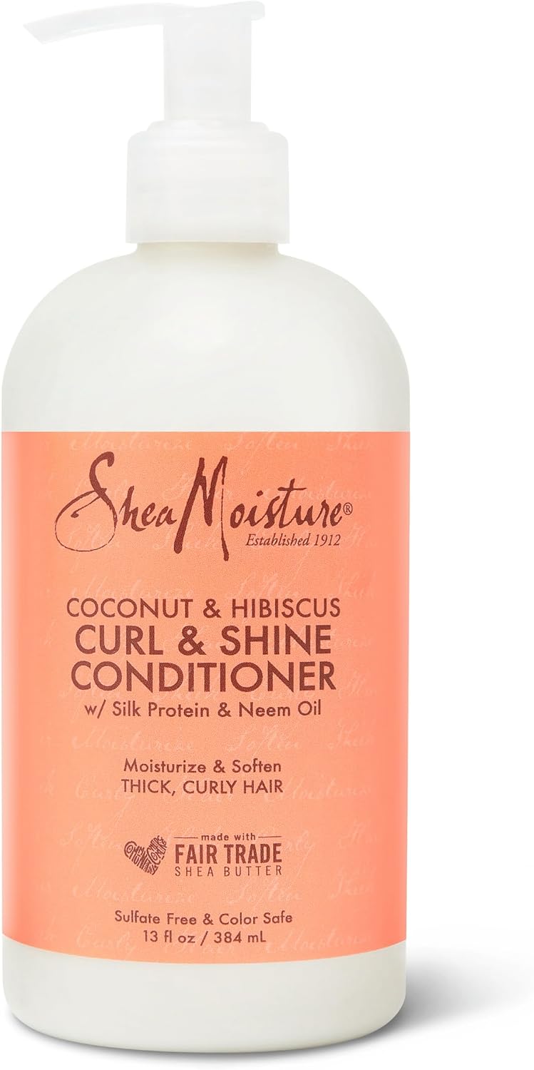 Shea Moisture Curl Shine Silicone Free Conditioner for Curly Hair, 13 Oz
