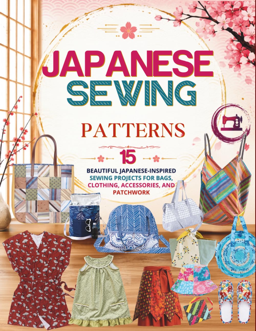 Japanese Sewing Patterns: 15 Beautiful Japanese-Inspired Sewing Projects for Bags, Clothing, Accessories, and Patchwork