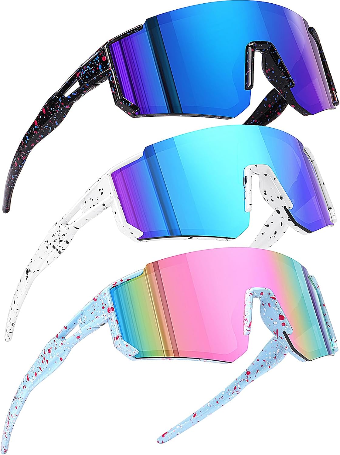 Youth Baseball Sunglasses Kids Sports Sunglasses for Boys Girls Softball Cycling Glasses UV400 Protection