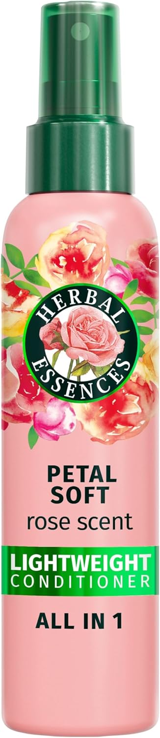 Herbal Essences Rose Scent Petal Soft Lighweight Conditioner All in One 145ml Detangles, Nourishes, Tames Frizz, Repairs, Heat Protects, Adds Shine & Lasting Scent