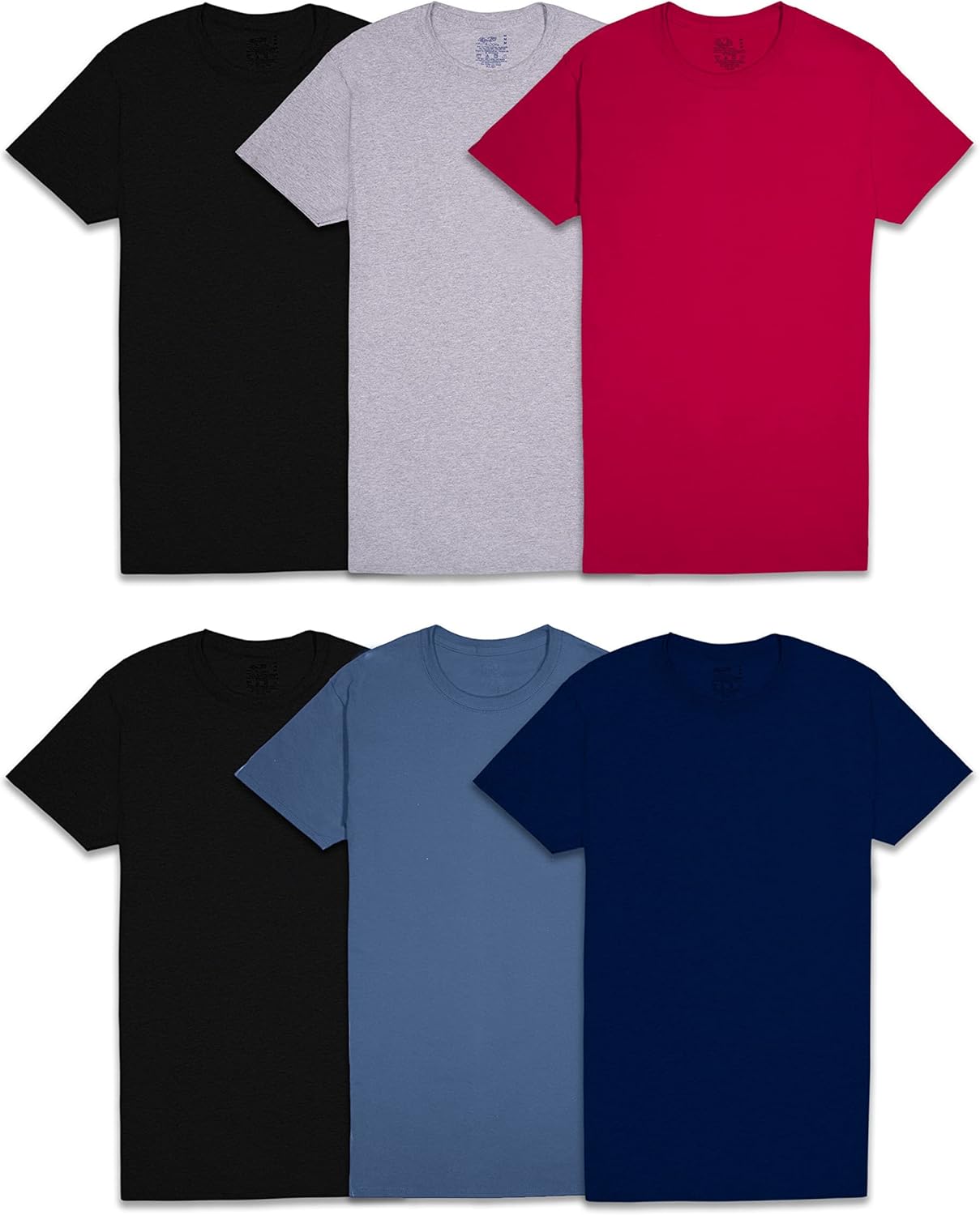 Fruit of the Loom Men's Eversoft Cotton Stay Tucked Crew T-Shirt