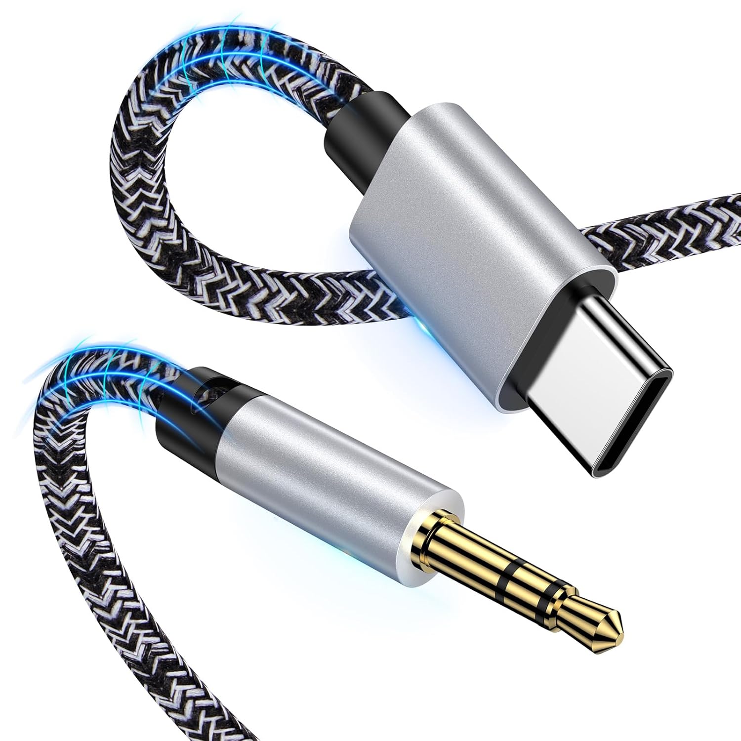 Sidpro Aux Cable for iPhone in Car,1M USB Type C to 3.5mm Audio Aux Jack Cable,Car Stereo Cord Headphone Adapter for iPhone 17 16 15 Pro,Samsung Galaxy S25 S24 S23 S22 A16 A35 A55 Note 20,Pixel 9/8