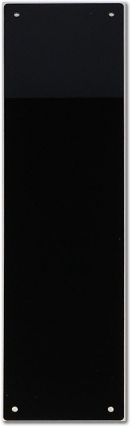 Focus Plastics DOOR FINGER PLATE- 11 COLOURS (Black)