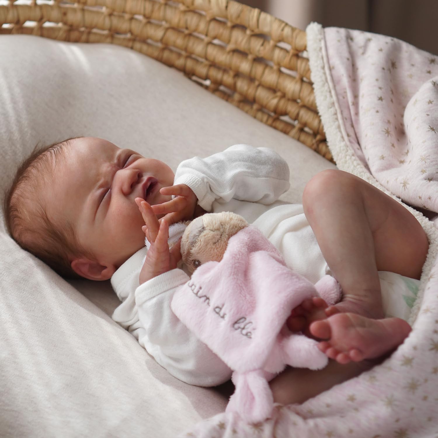 CHAREX Reborn Baby Dolls - Realistic Baby Doll Lifelike 18 Inch Newborn Real Baby That Looks Real Eyes Closed with Full Accessories for Kids, Parents and Collectors Gifts