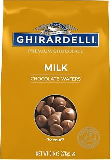 Ghirardelli Chocolate Company Milk Chocolate Wafers, 5lb. Bag (Pack of 1)