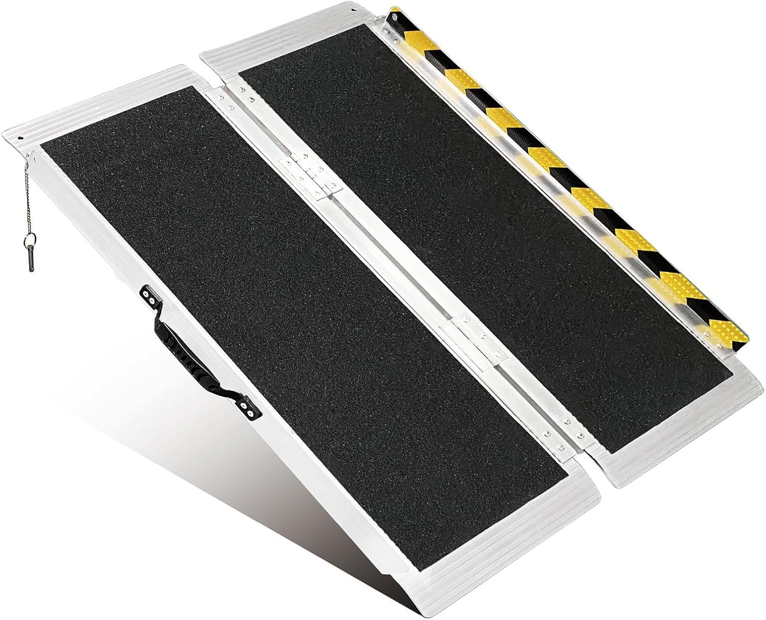 3FT Portable Wheelchair Ramp, Non-Slip Aluminum Folding Handicap Ramp, 800 LBS Capacity Door Threshold Ramps for Home Steps, Scooter Ramp for Car, Doorways, Curbs, Stairs, Cart, Wheel Chair Steps