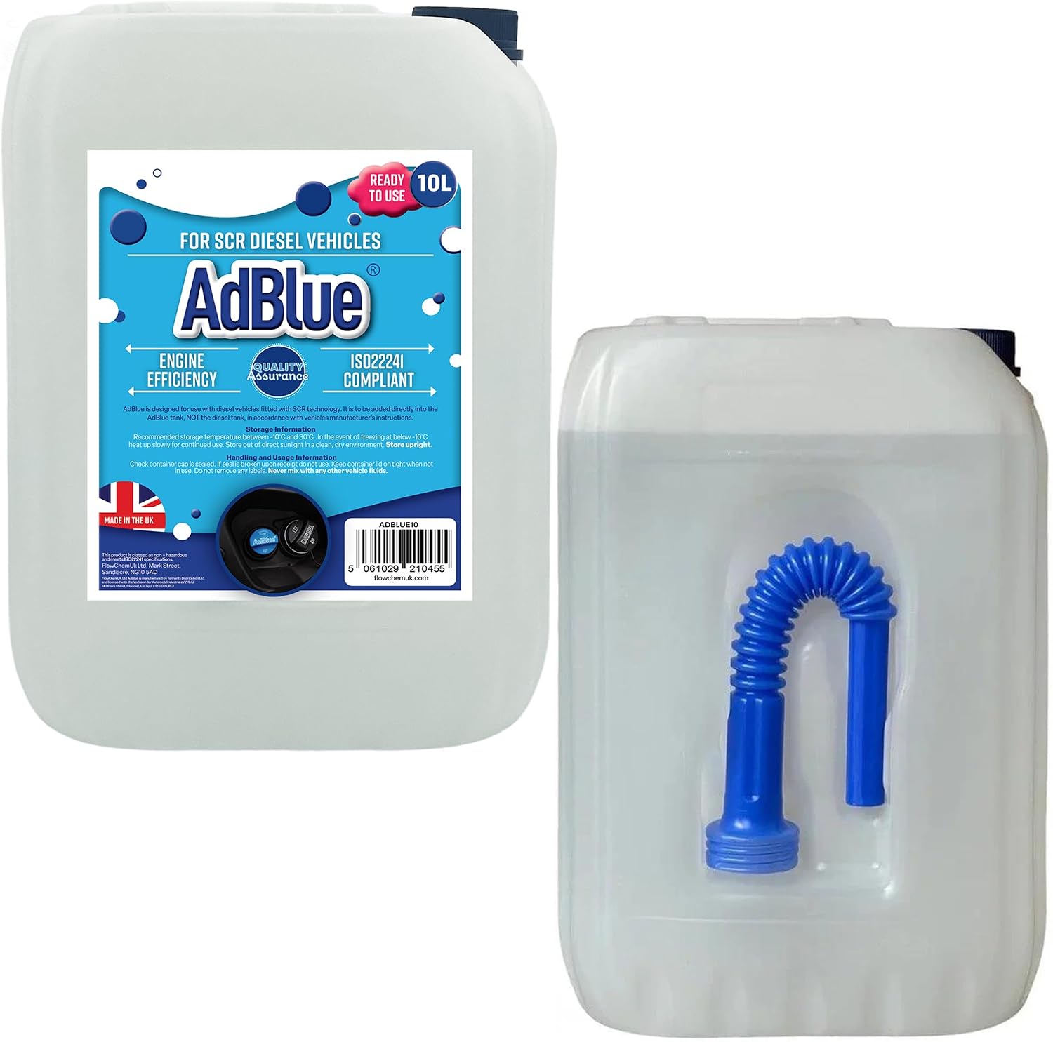 STORM TRADING GROUP 10 Litres AdBlue With Integrated Easy Pour Spout Preventing Spills
