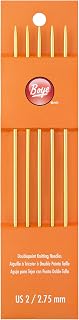 Boye 3236307002M Aluminum Double Pointed Knitting Needle Set, US Size 2, 7" L, 5pcs